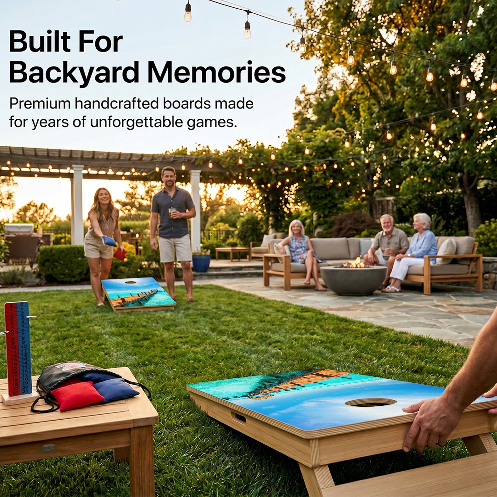 Beach Paradise Professional Cornhole Boards