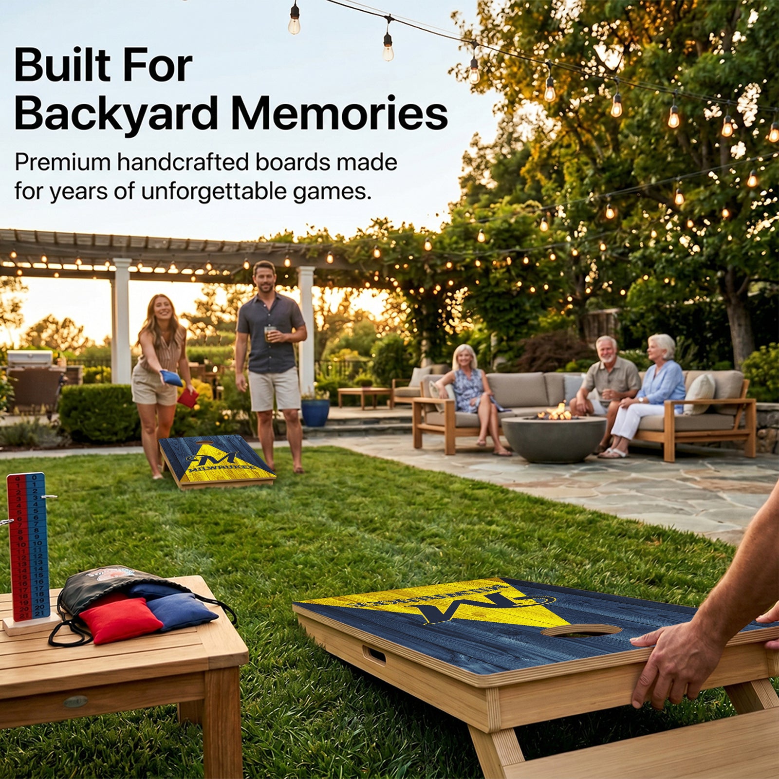 Milwaukee Baseball Professional Cornhole Boards