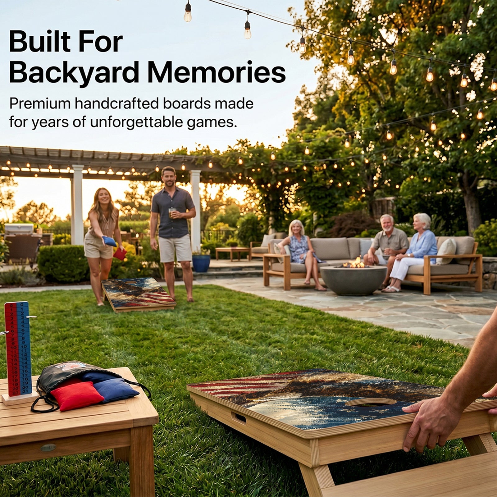 American Bald Eagle Professional Cornhole Boards