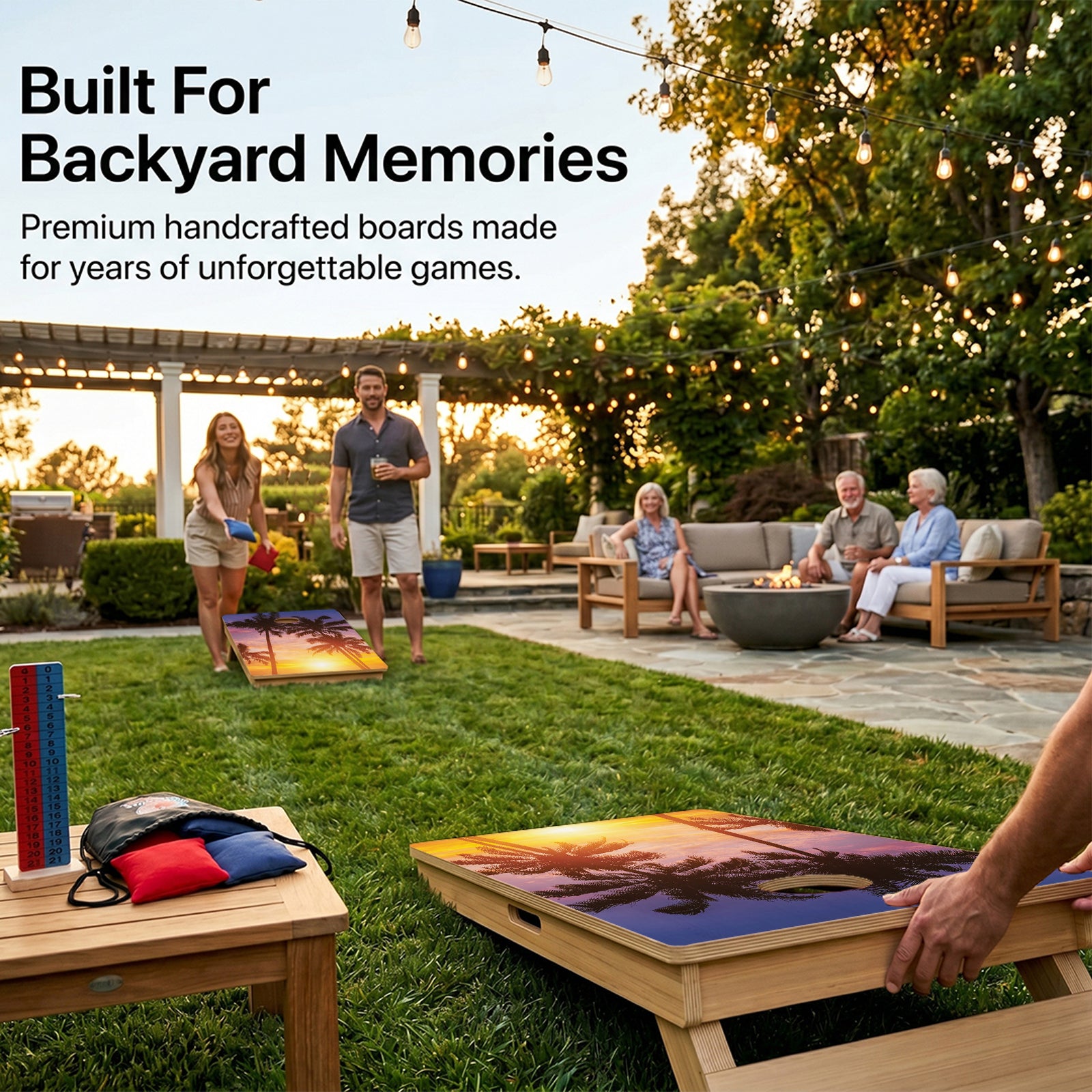 Beach Paradise Professional Cornhole Boards