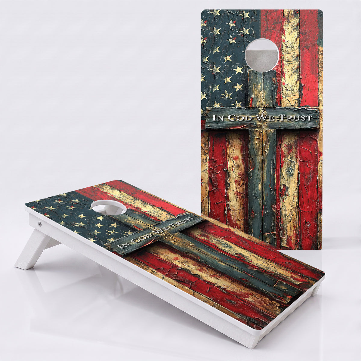 American Flag Weather Proof Cornhole Boards