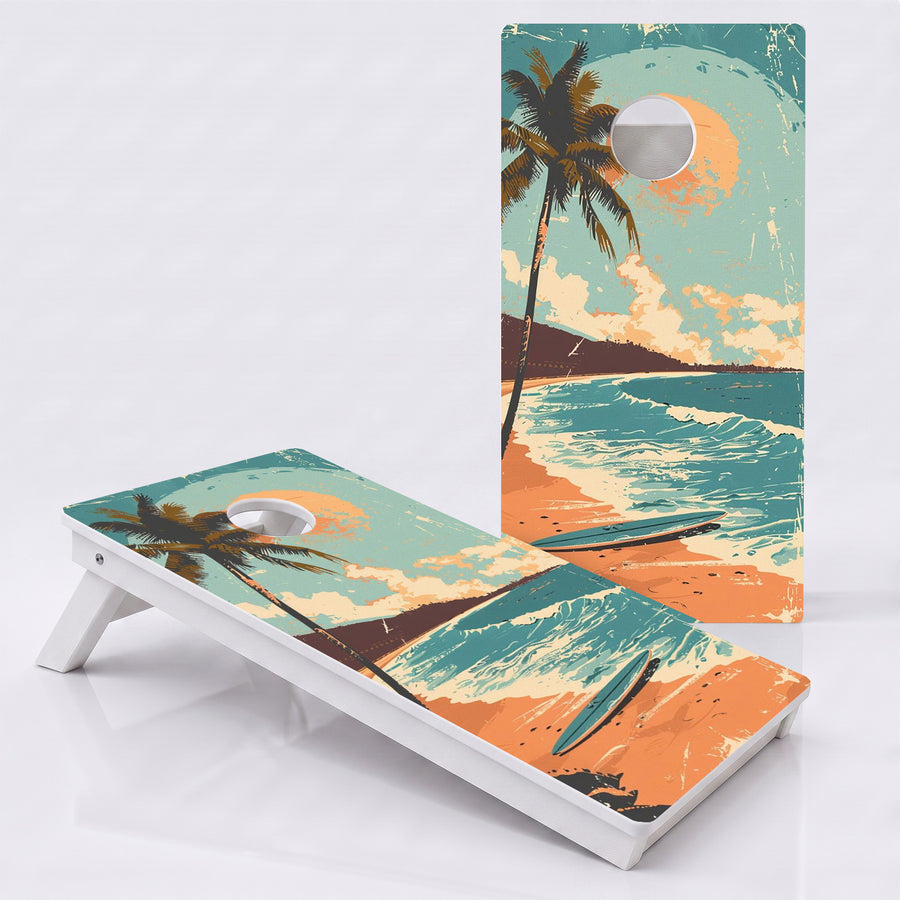 Weather Proof Tropical Cornhole Boards