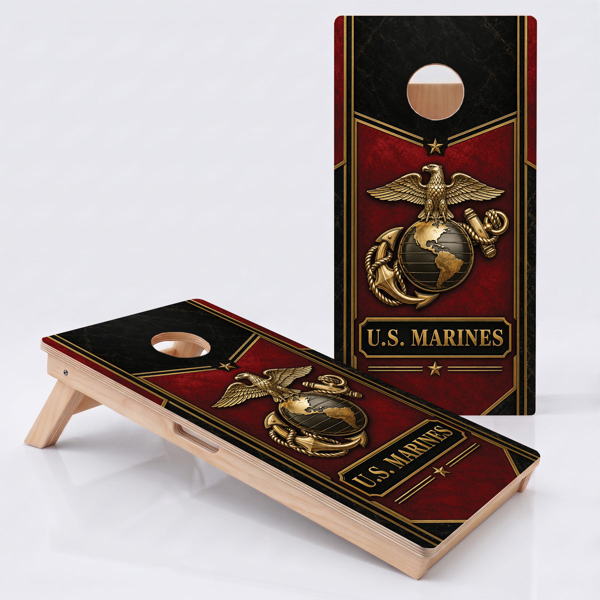 U.S. Marines Crimson Professional Cornhole Boards