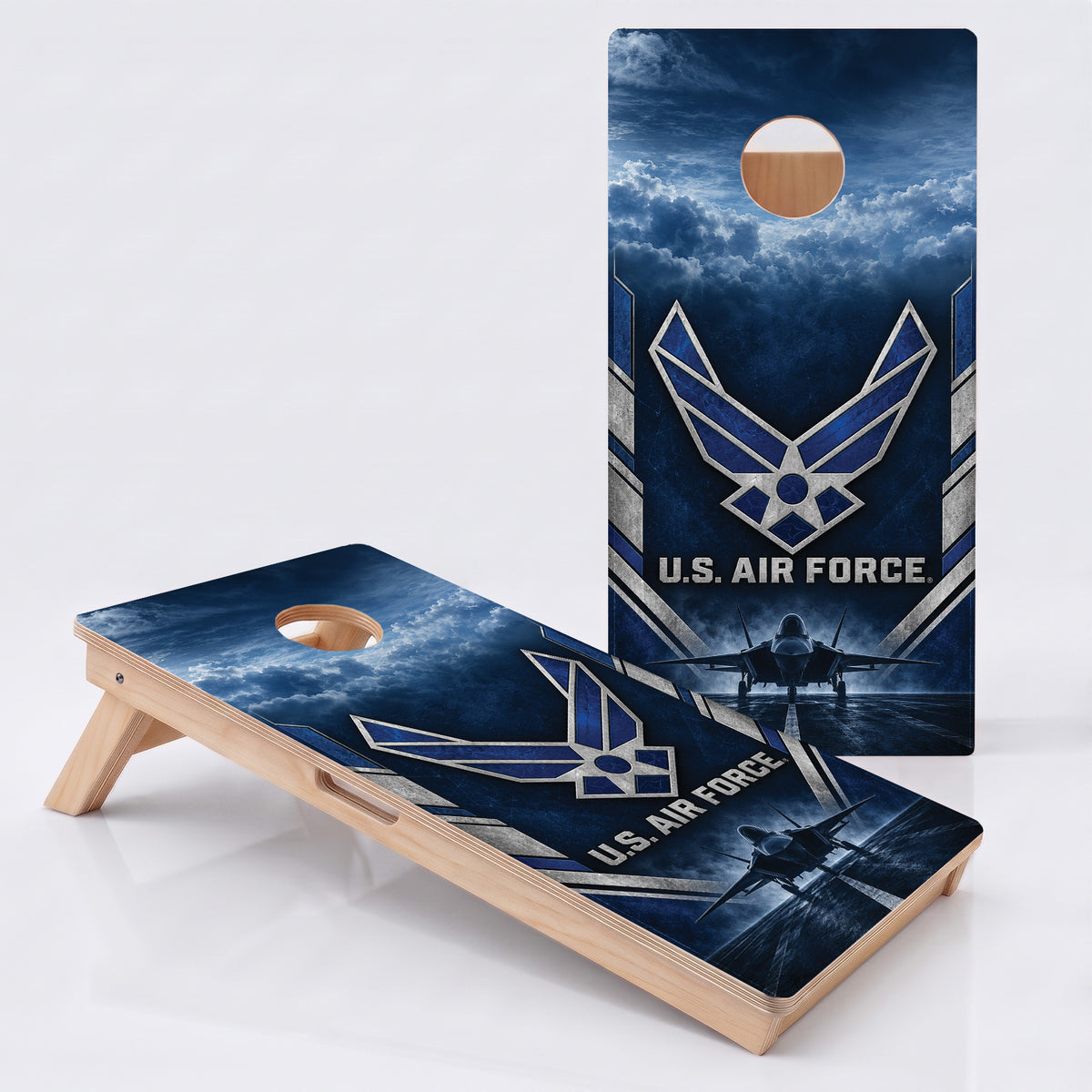 U.S. Air Force Fighter Jet Professional Cornhole Boards
