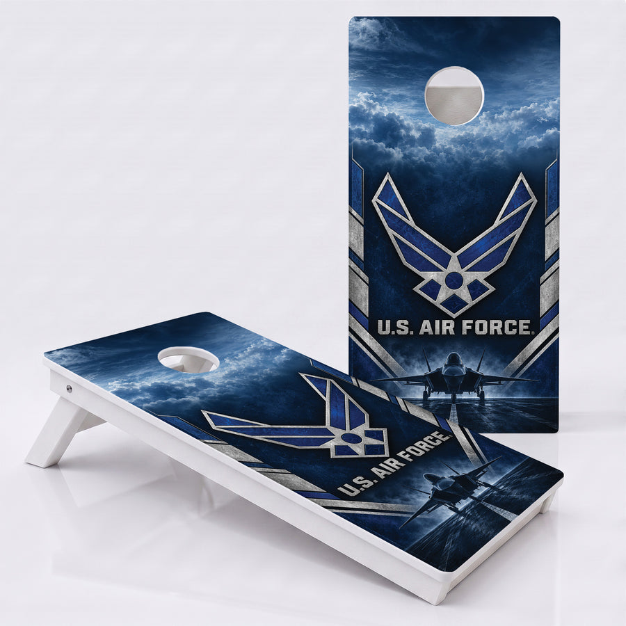 U.S. Air Force Fighter Jet Weather Proof Cornhole Boards