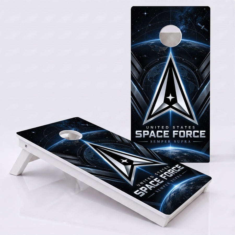 U.S. Space Force Delta Weather Proof Cornhole Boards