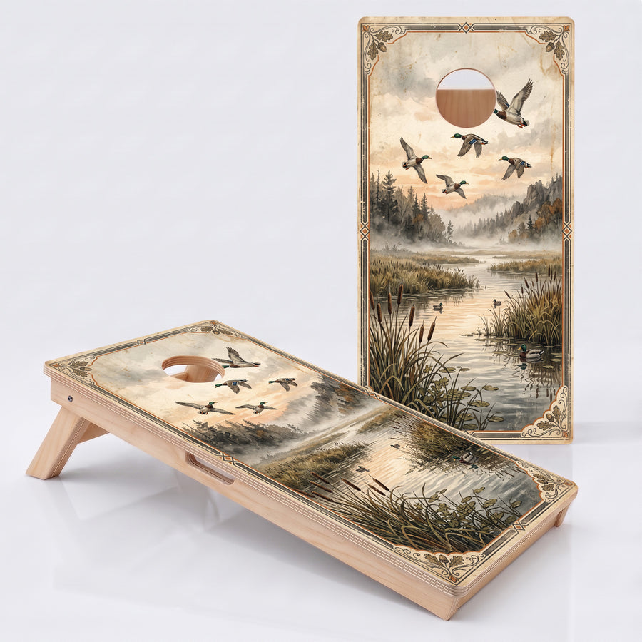 Vintage Duck Marsh Professional Cornhole Boards