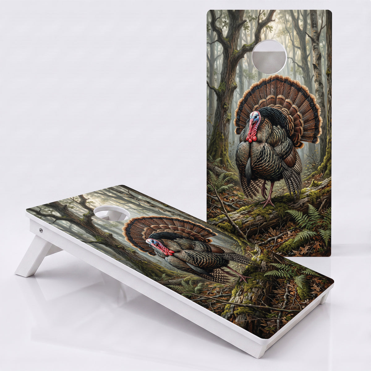Wild Turkey Woods Weather Proof Cornhole Boards