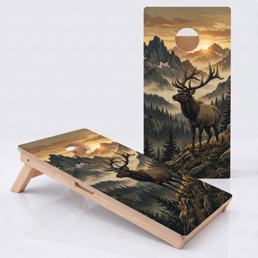 Mountain Ridge Elk Professional Cornhole Boards