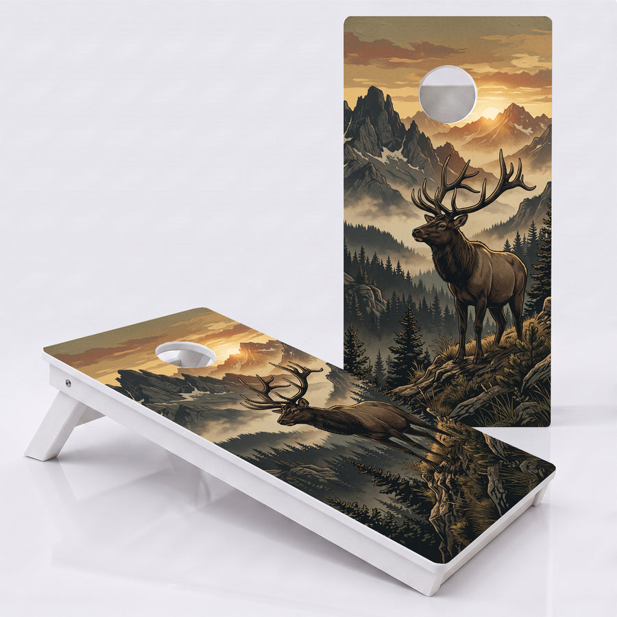 Mountain Ridge Elk Weather Proof Cornhole Boards