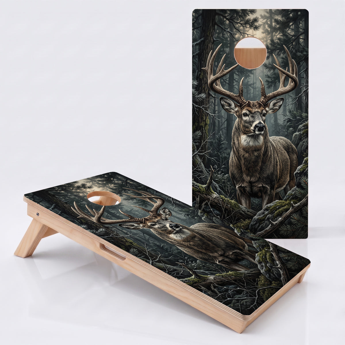Dark Timber Whitetail Professional Cornhole Boards