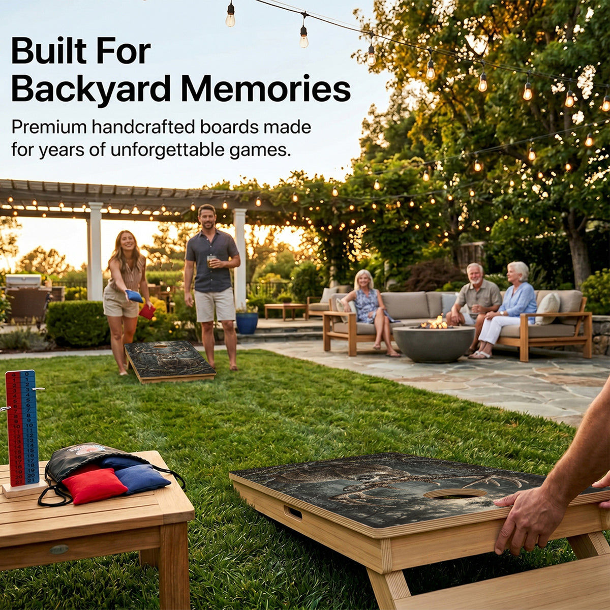Dark Timber Whitetail Professional Cornhole Boards