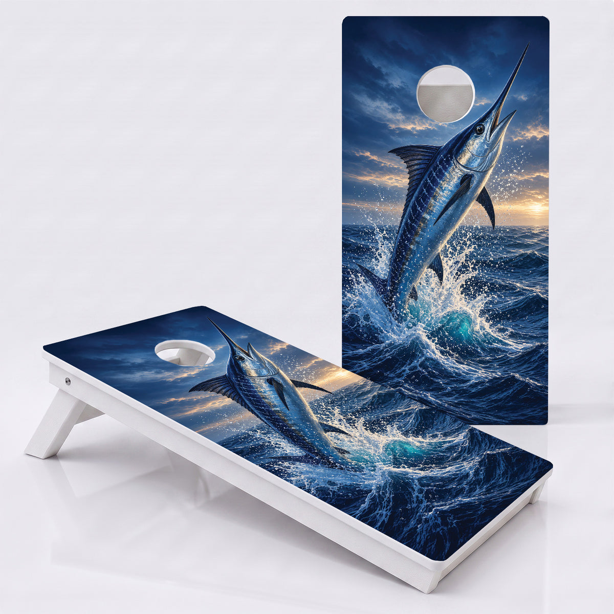 Blue Marlin Weather Proof Cornhole Boards