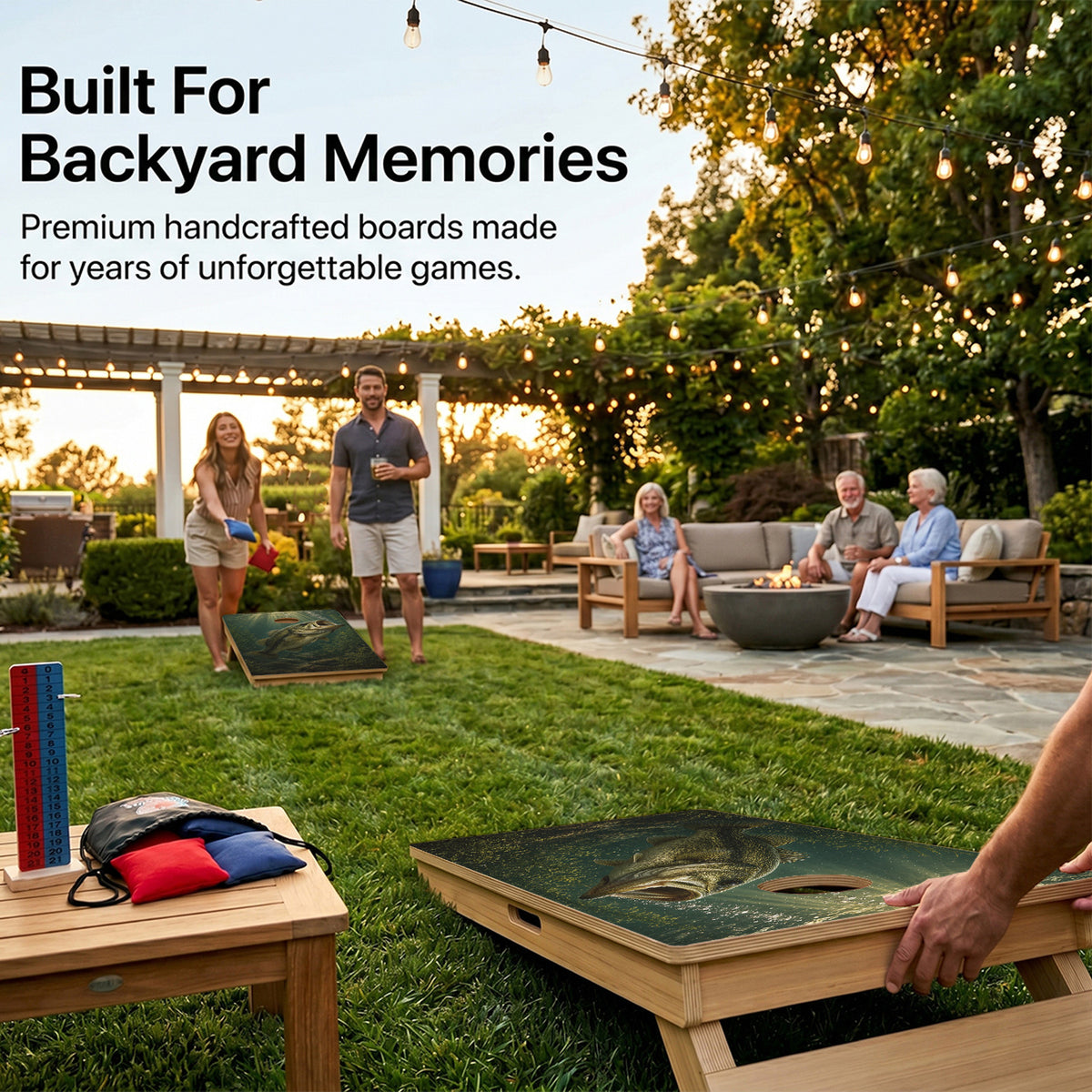 Deep Water Bass Professional Cornhole Boards