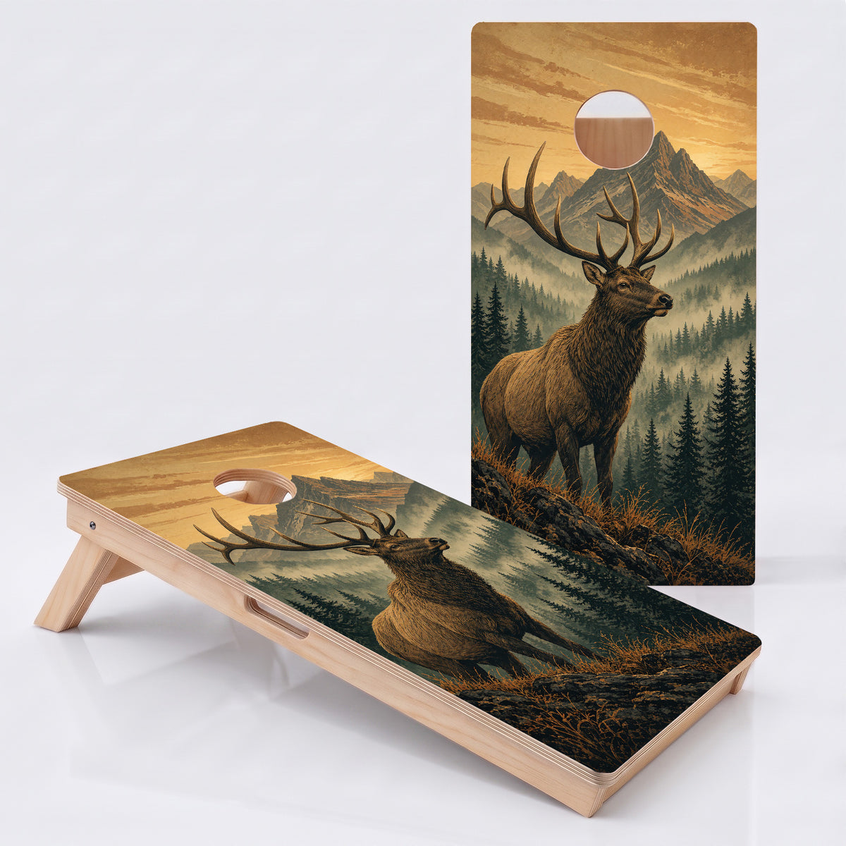 Golden Valley Elk Professional Cornhole Boards