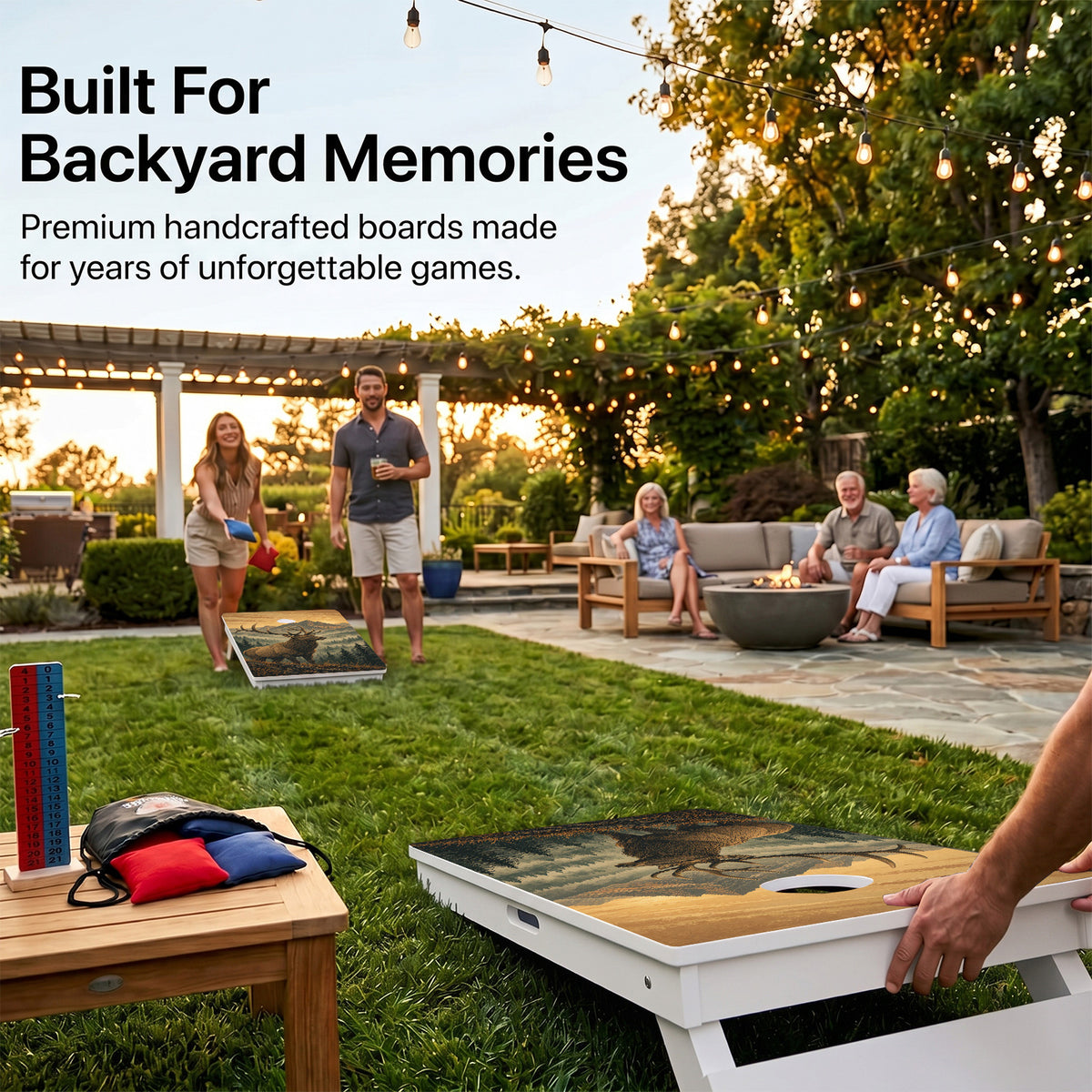 Golden Valley Elk Weather Proof Cornhole Boards