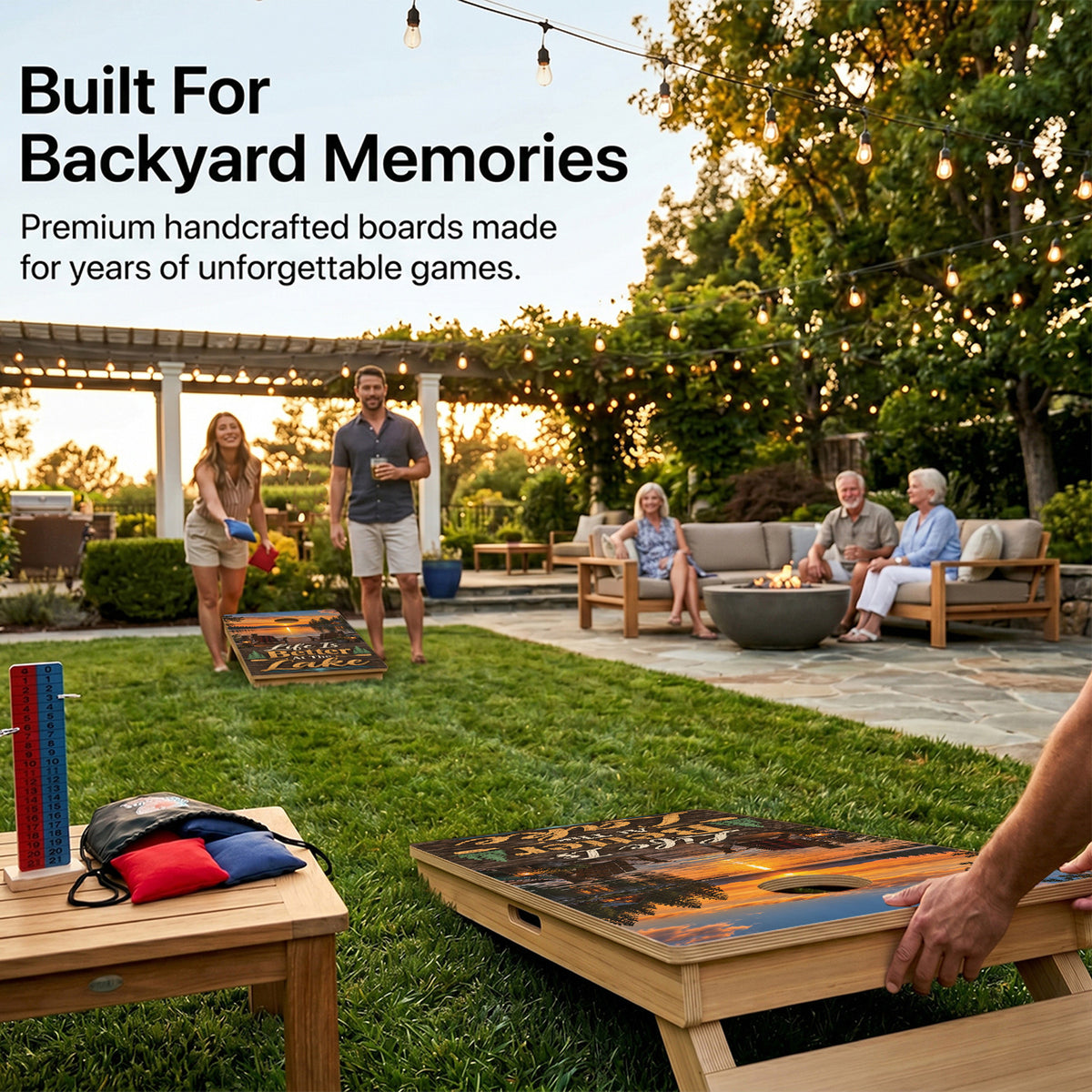 Life Is Better At The Lake Professional Cornhole Boards
