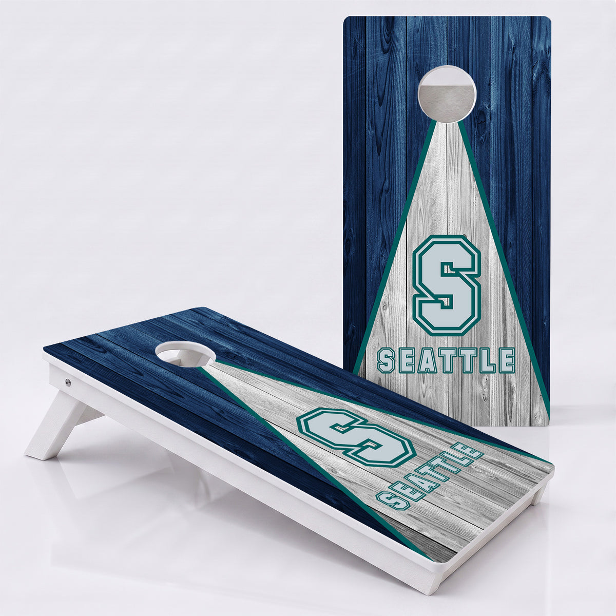 Seattle Baseball Weather Proof Cornhole Boards
