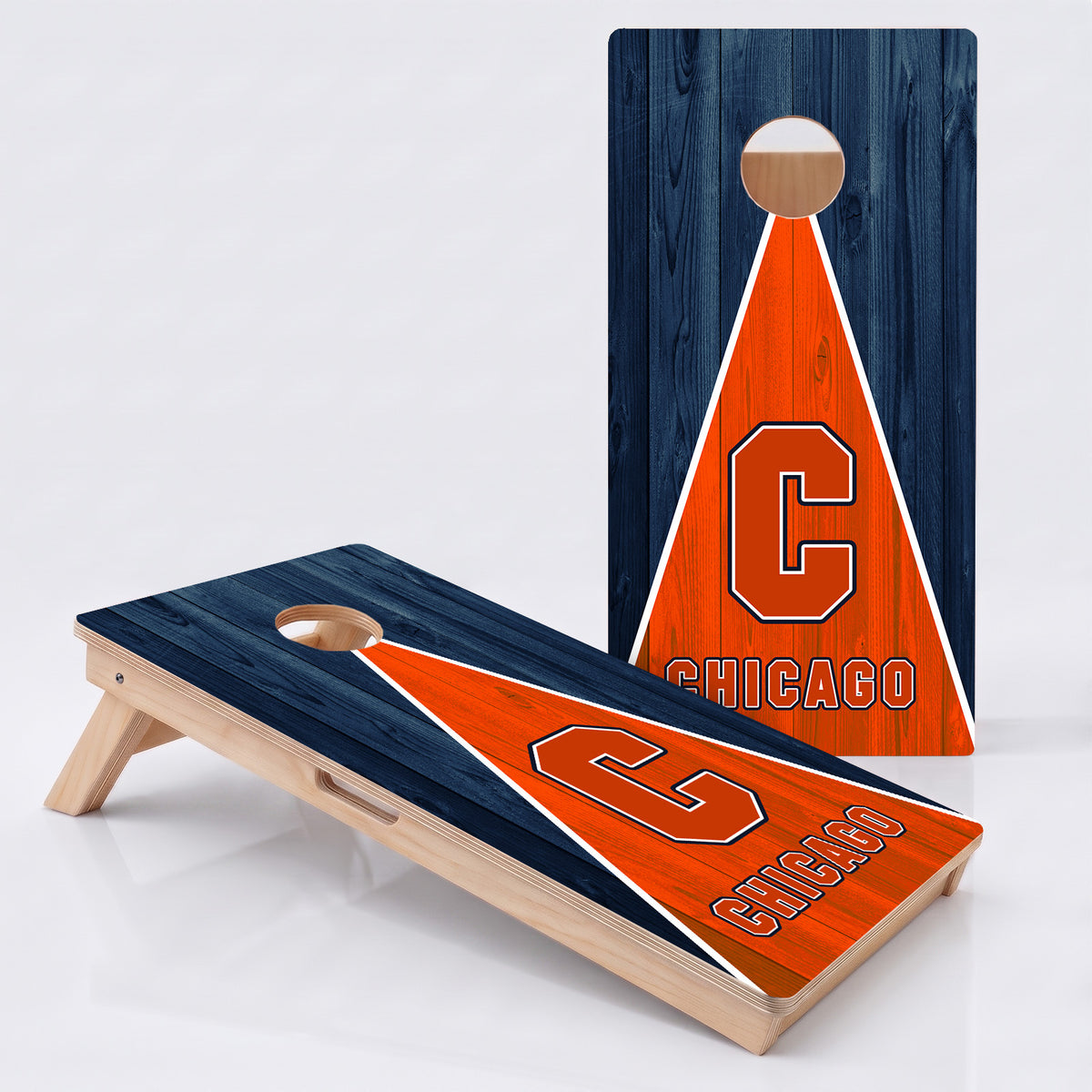 Chicago Football Professional Cornhole Board.
