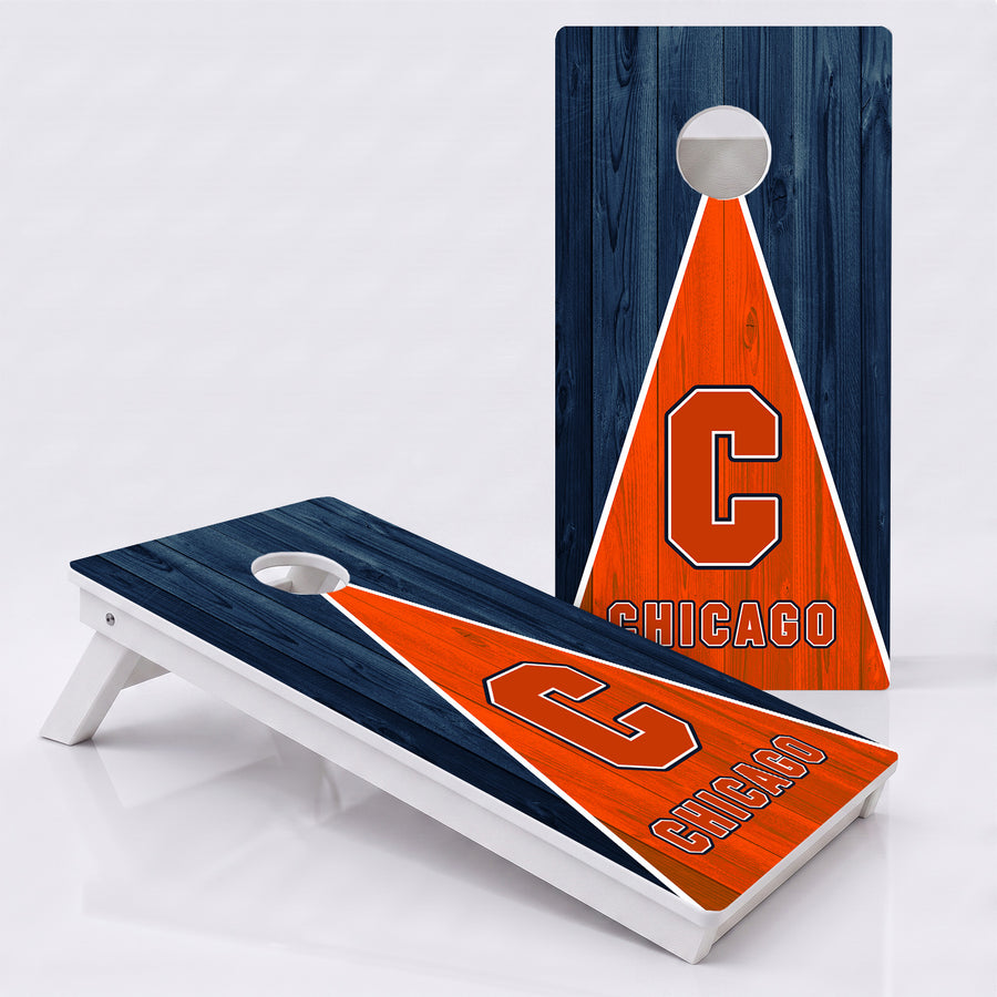 Chicago Pennant Football Weather Proof Cornhole Boards