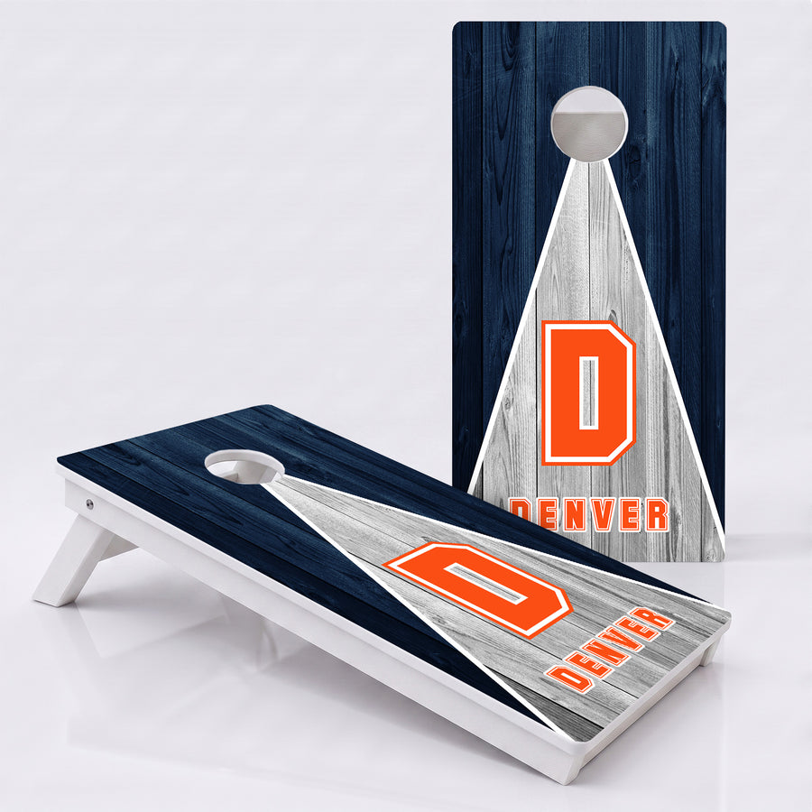 Denver Pennant Football Weather Proof Cornhole Boards