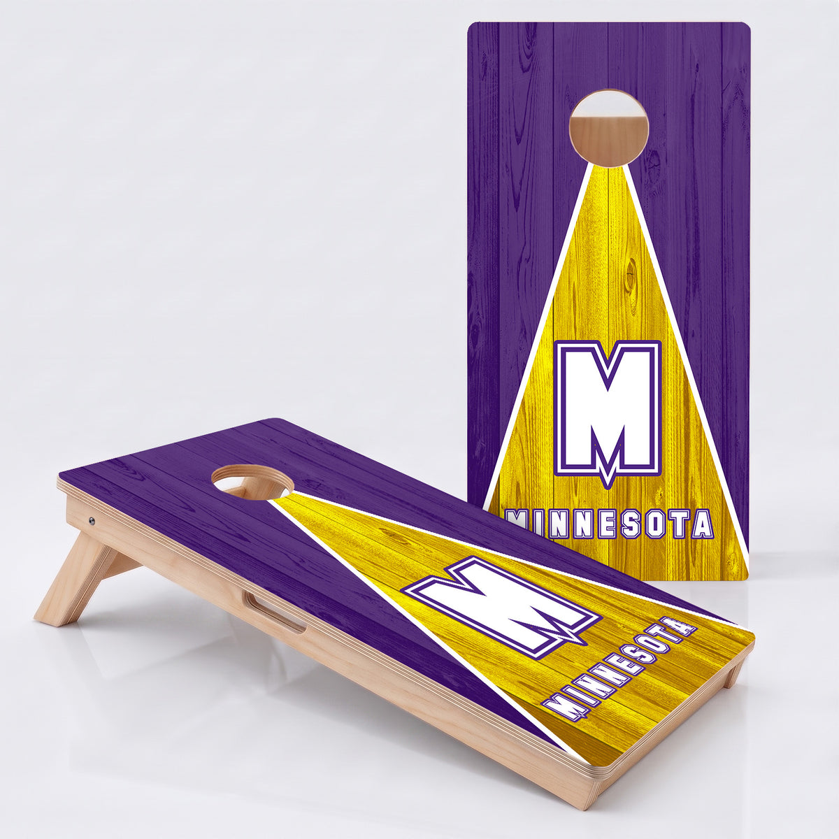 Minnesota Football Professional Cornhole Board.