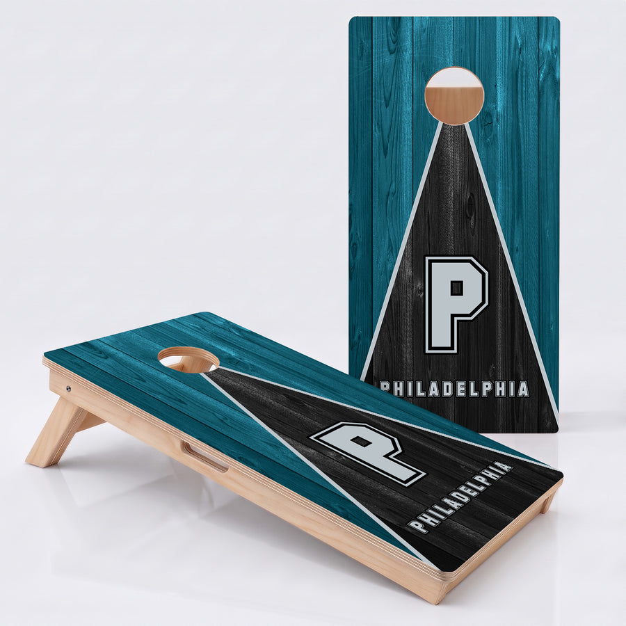 Philadelphia Pennant Football Professional Cornhole Boards