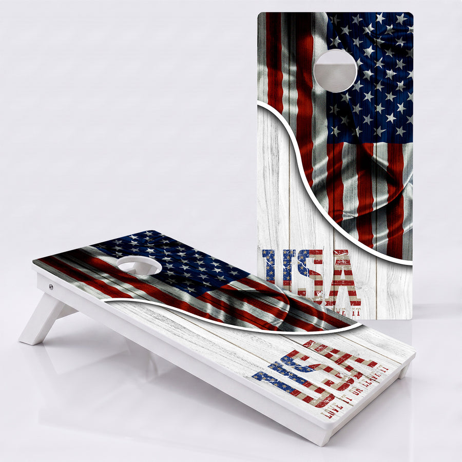 USA Love It Or Leave It Weather Proof Cornhole Boards