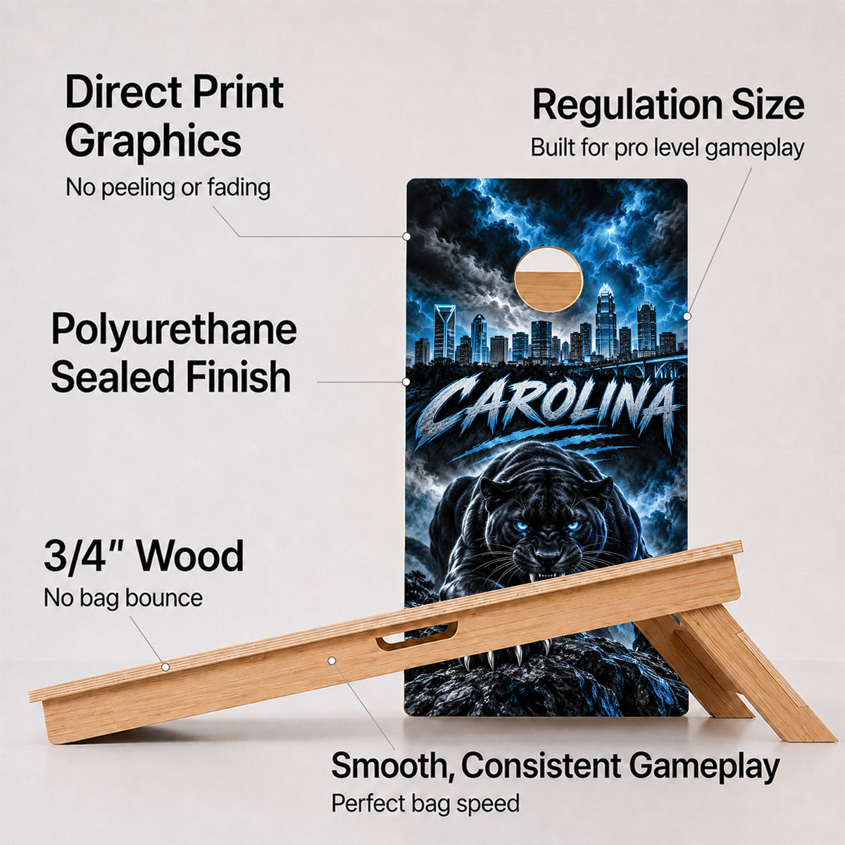 Carolina Football Professional Cornhole Boards