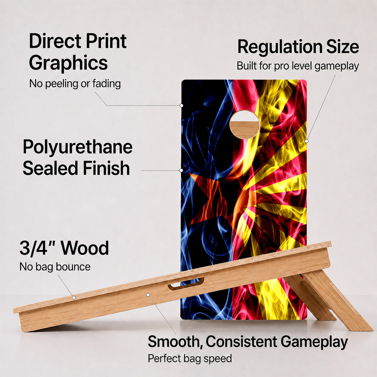 Arizona Flag Professional Cornhole Boards