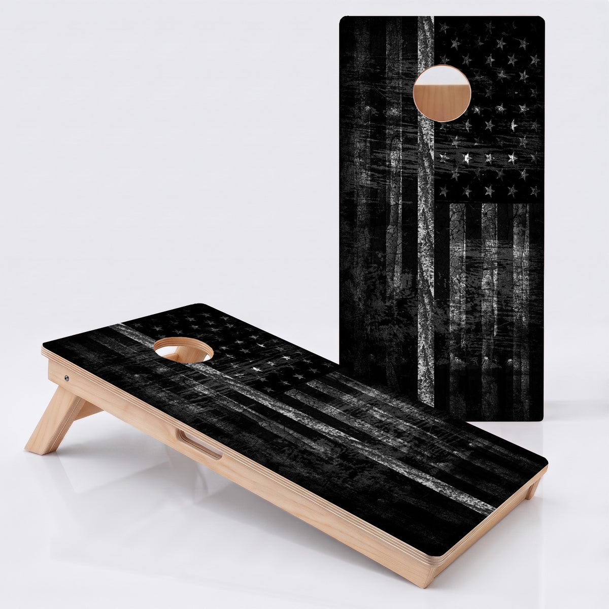 Thin White Line Flag Professional Cornhole Boards