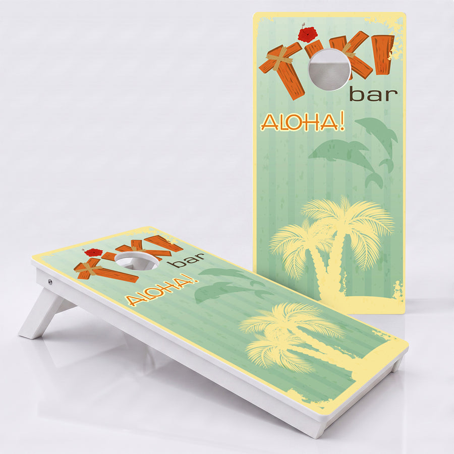 Tiki Bar Weather Proof Cornhole Boards