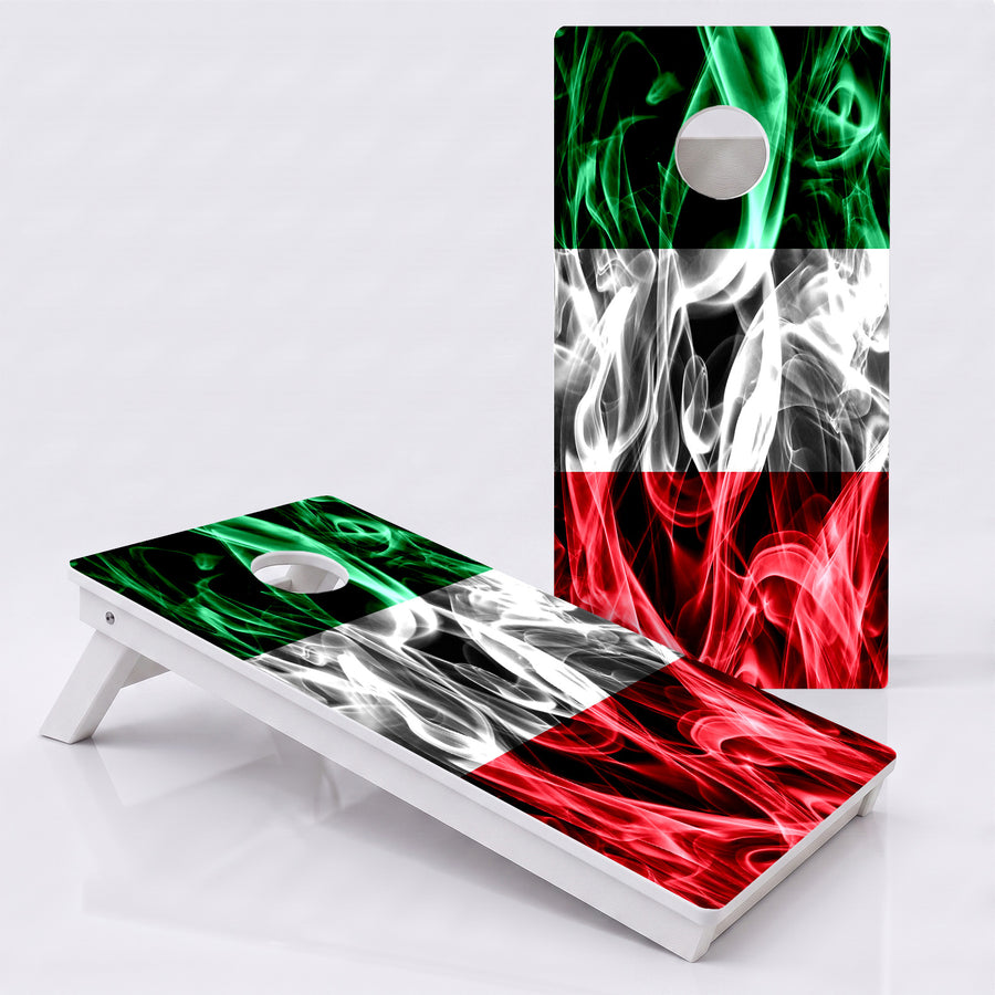 Italy Flag Weather Proof Cornhole Boards