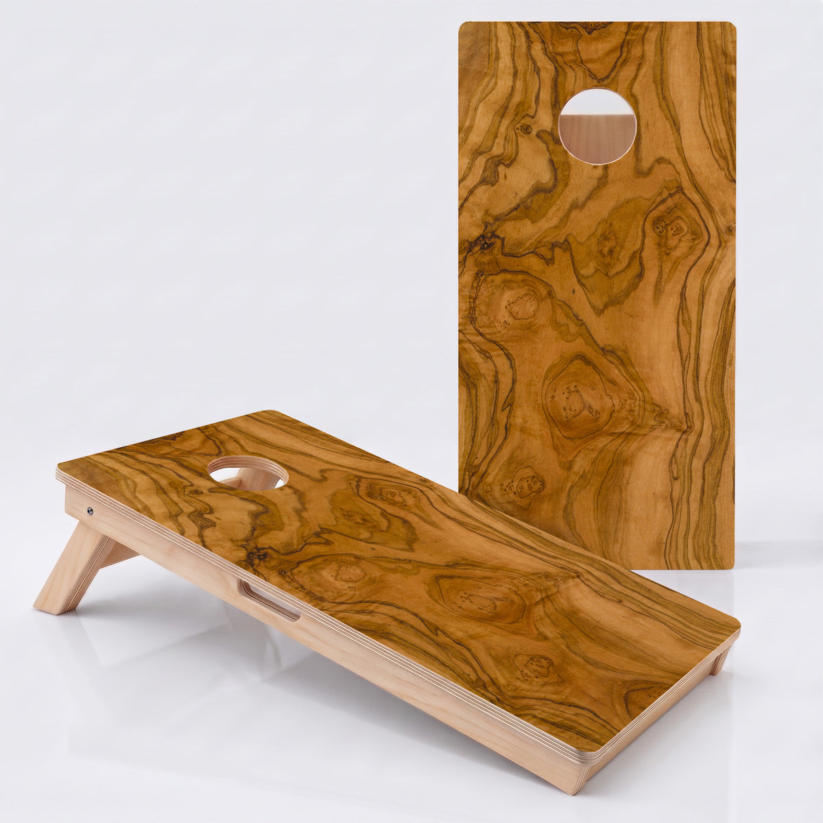 Wood Grain Professional Cornhole Board.