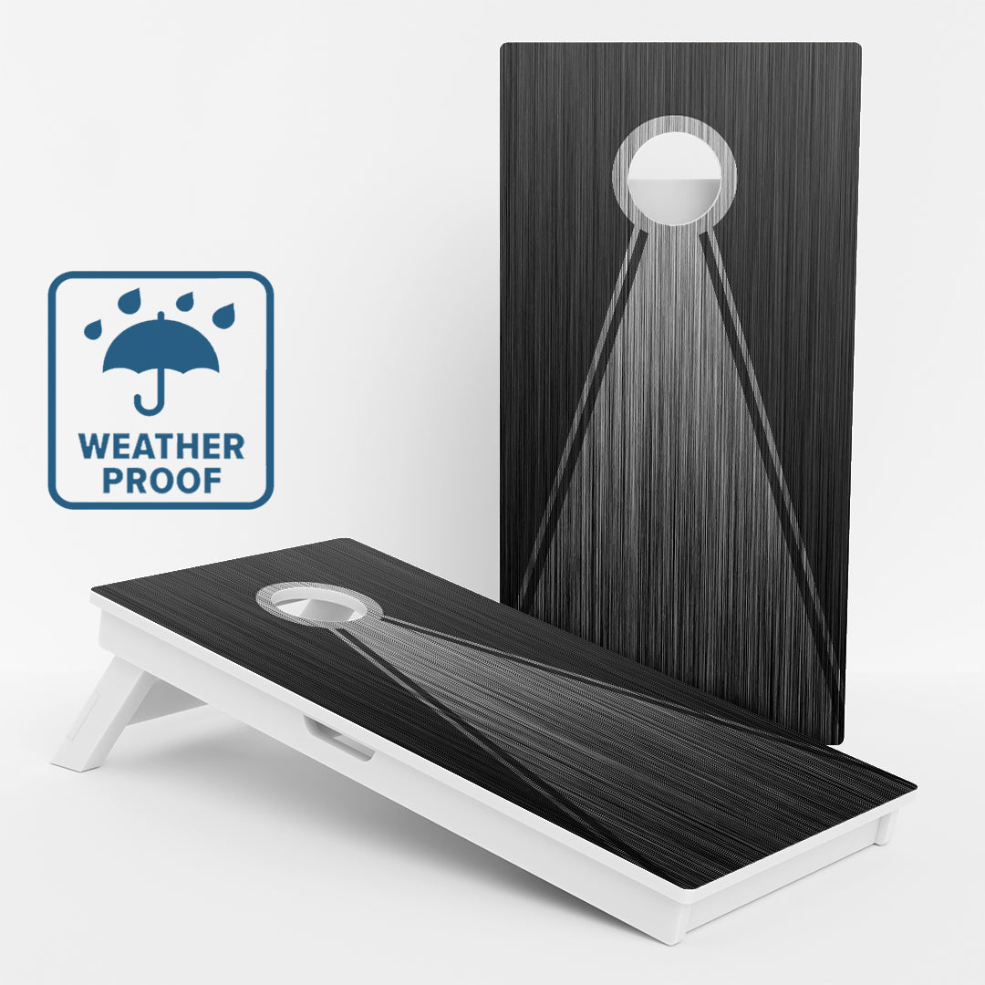 Weather Proof Wood Grain Cornhole Boards