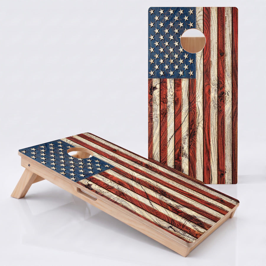 American Flag Professional Cornhole Boards