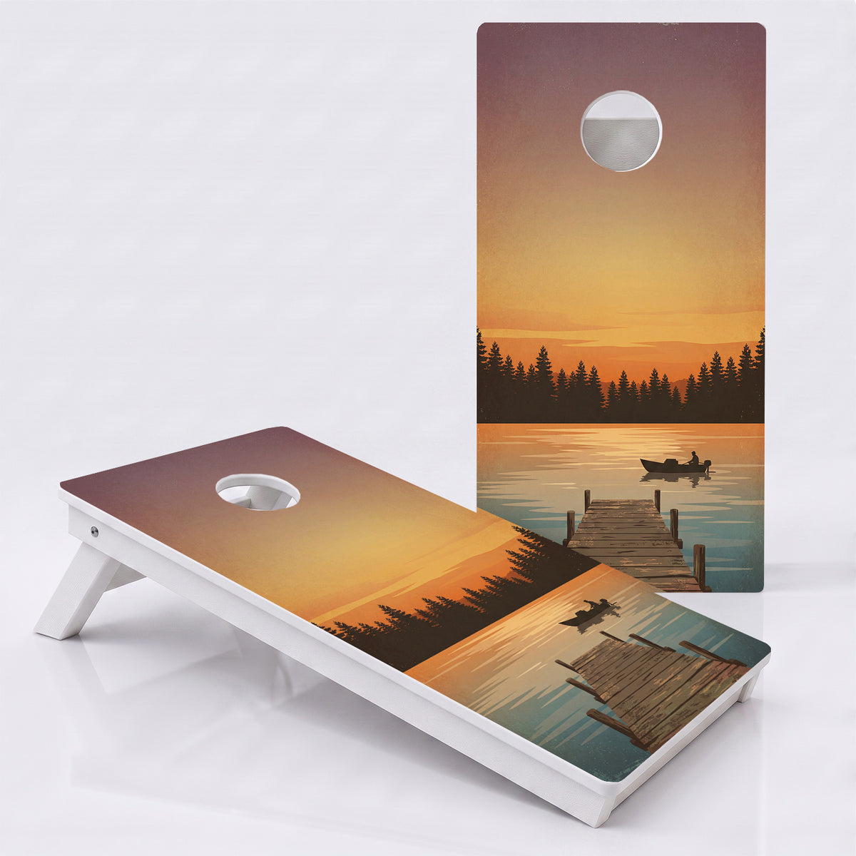 Lake View Weather Proof Cornhole Boards