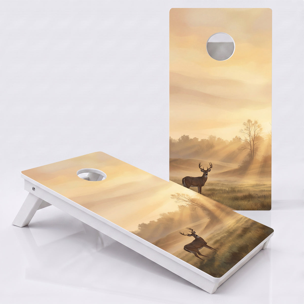 Sunrise Deer Weather Proof Cornhole Boards