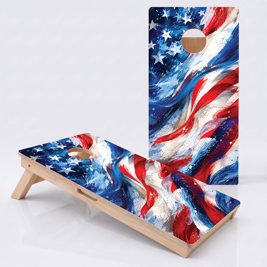 American Flag Professional Cornhole Boards