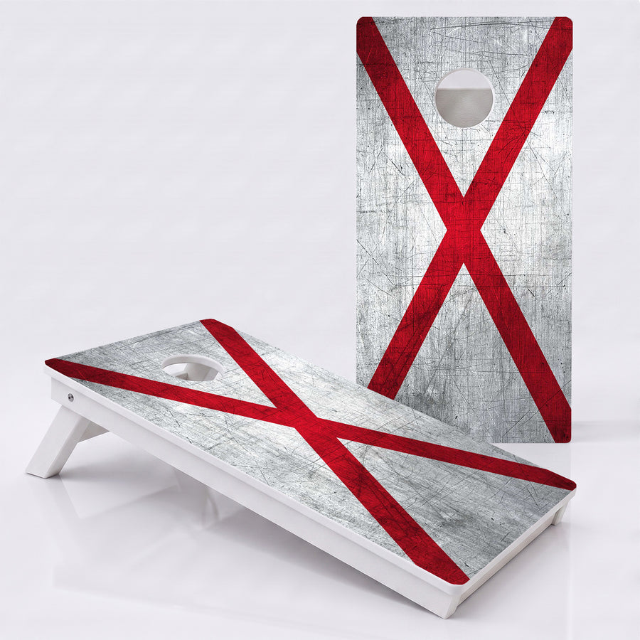 Alabama Flag Weather Proof Cornhole Boards
