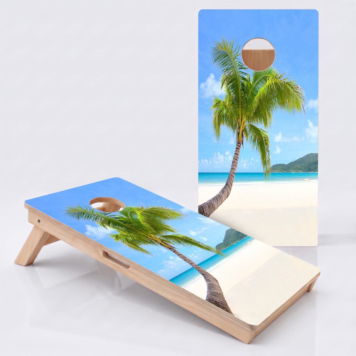 Beach Paradise Professional Cornhole Board.