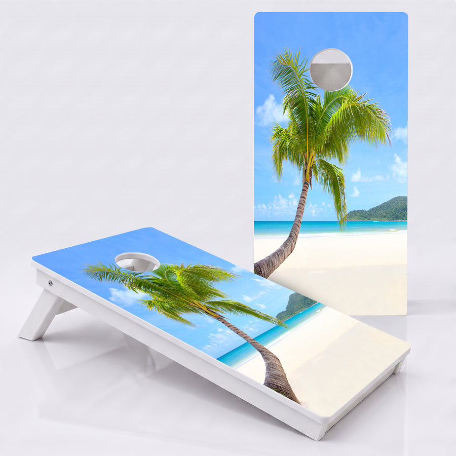 Beach Paradise Weather Proof Cornhole Boards