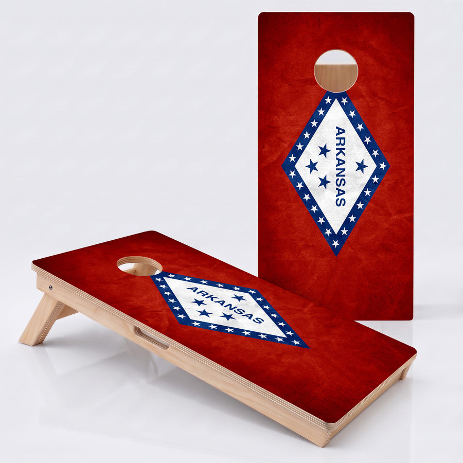 Arkansas Flag Professional Cornhole Boards