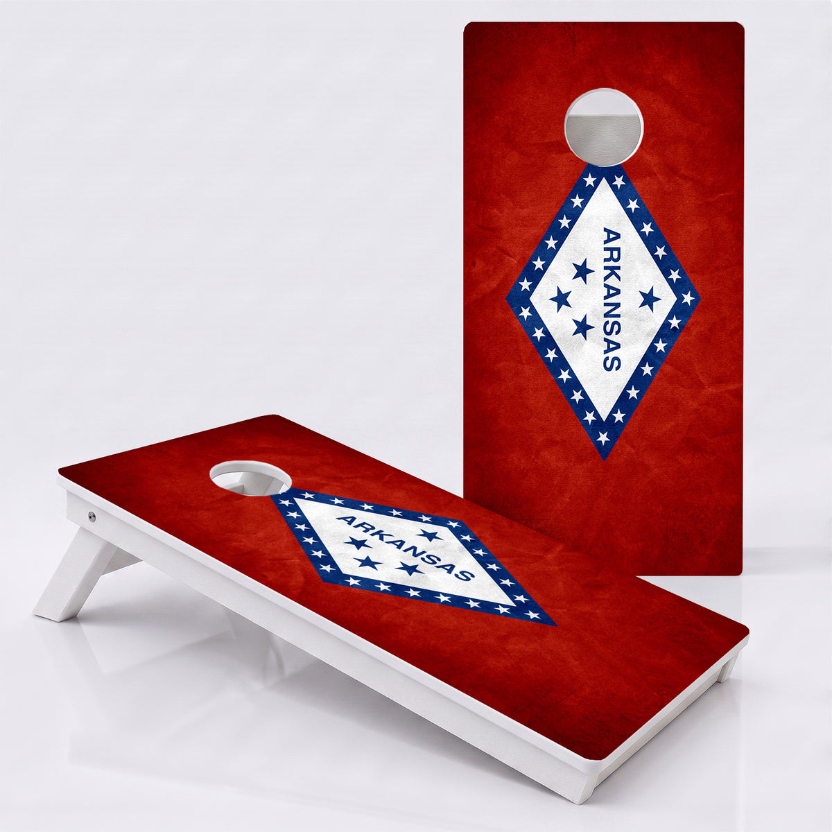 Arkansas Flag Weather Proof Cornhole Boards