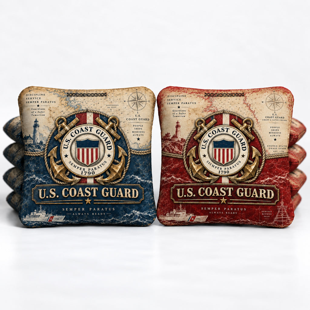 U.S. Coast Guard Nautical Chart 8 Pro Cornhole Bags