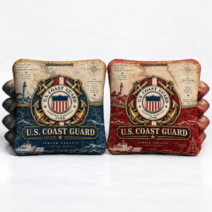 U.S. Coast Guard Nautical Chart 8 Pro Cornhole Bags