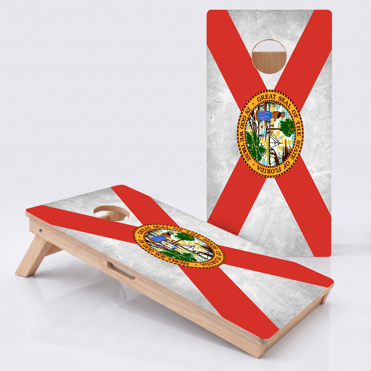 Florida Flag Professional Cornhole Board.