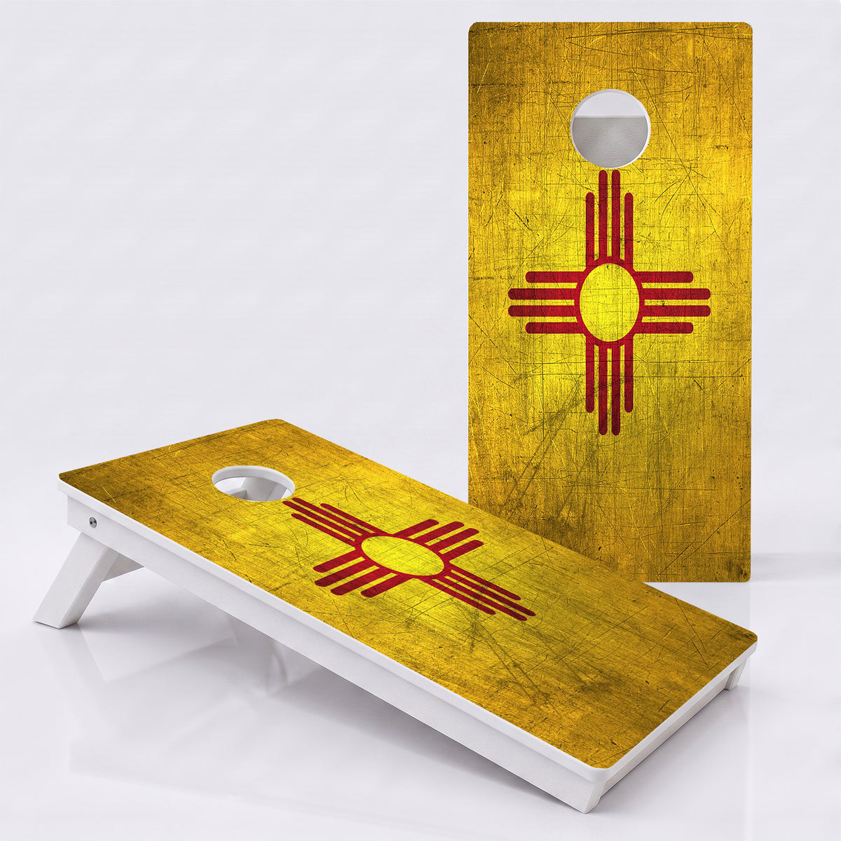 New Mexico Flag Weather Proof Cornhole Boards