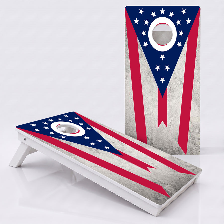 Ohio Flag Weather Proof Cornhole Boards