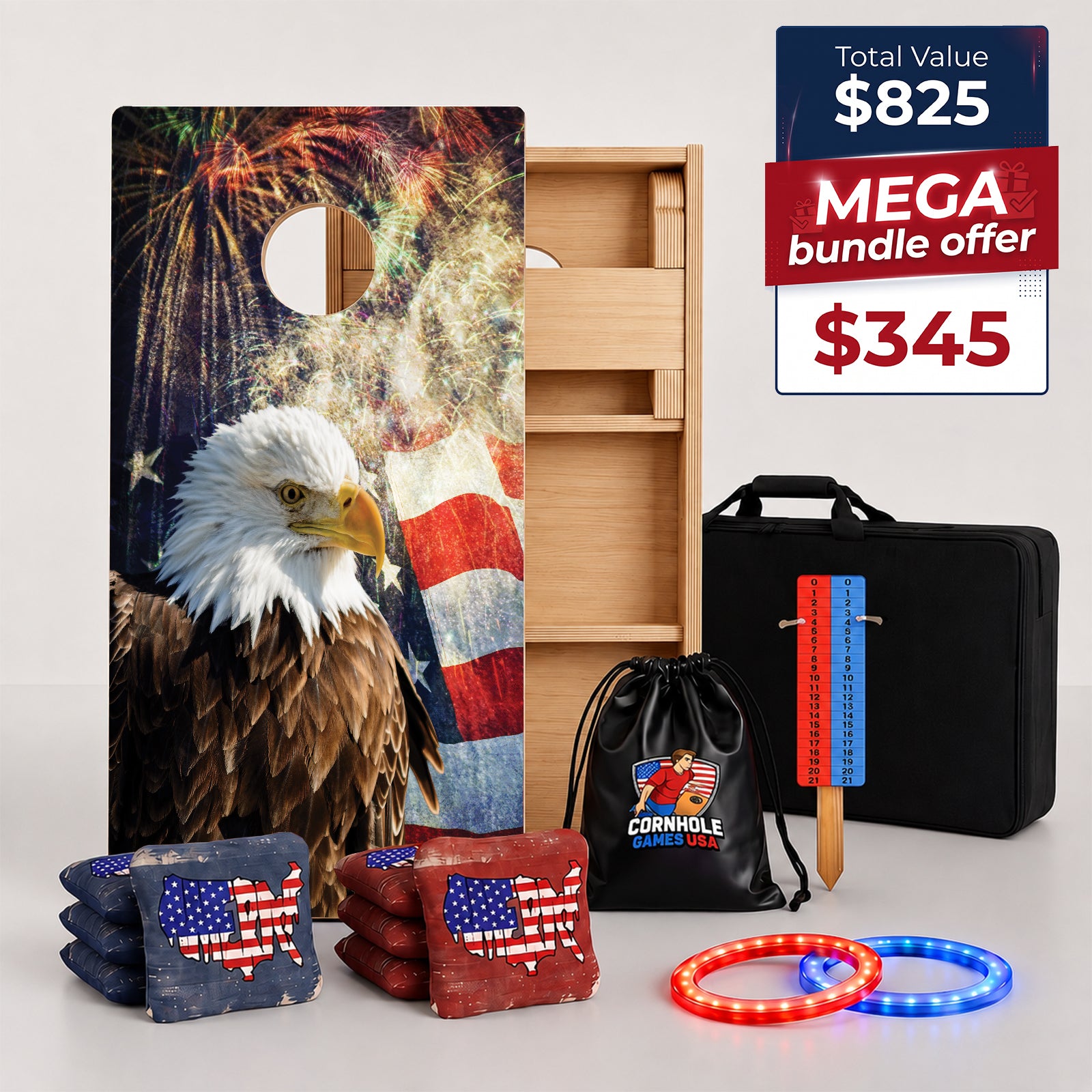 MEGA Bundle Patriotic Bald Eagle